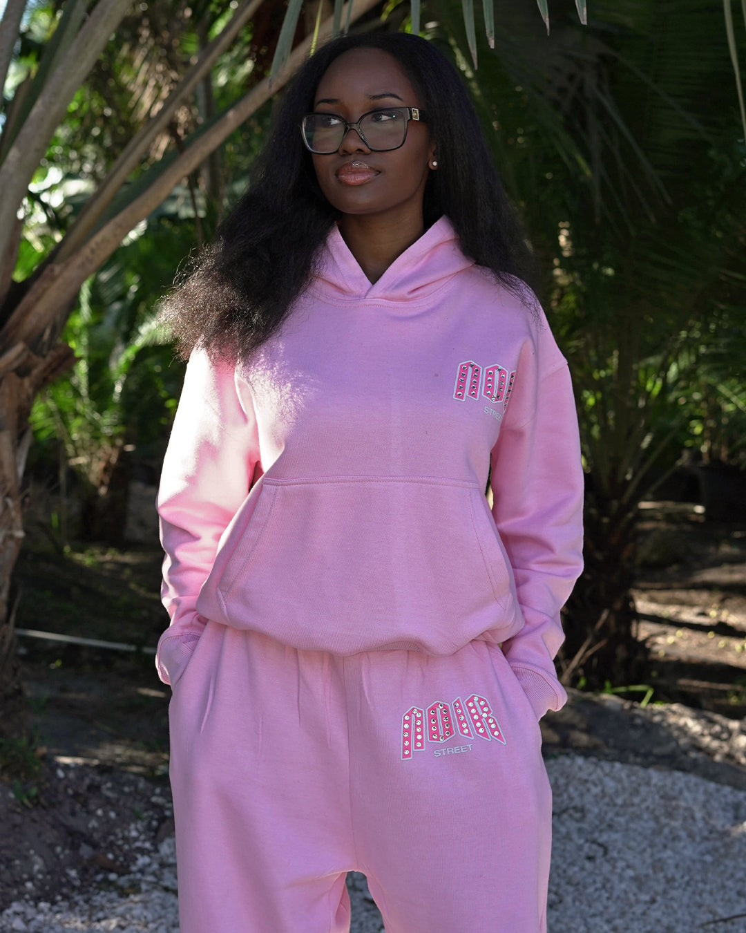 Bubble Gum Pink Studded Set