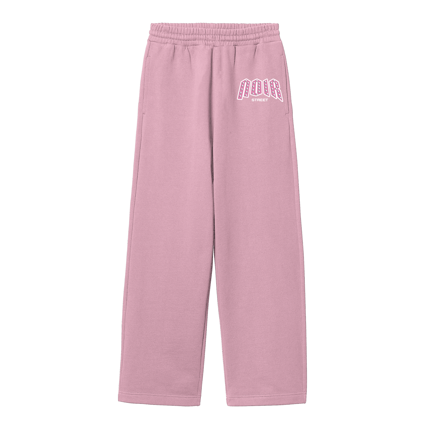 Bubble Gum Pink Studded Sweats