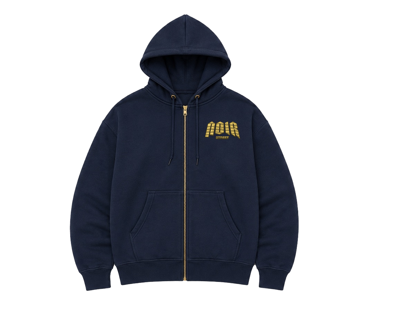 Navy Blue Noirstreet Zipper