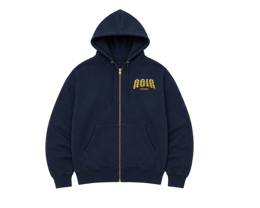 Navy Blue Noirstreet Zipper