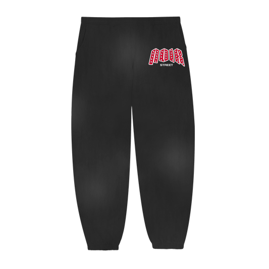 Oversize Baggy Black Studded Sweats