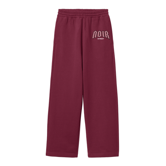 Burgundy Studded Sweats